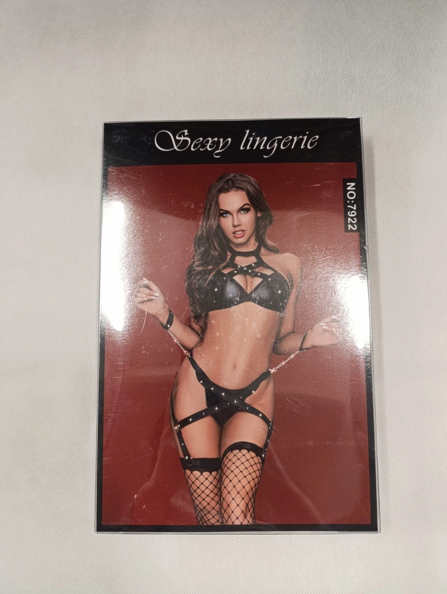 Set Lenjerie 5 Piese, Black Magic, Negru, S/M, #5, Erotic24.ro