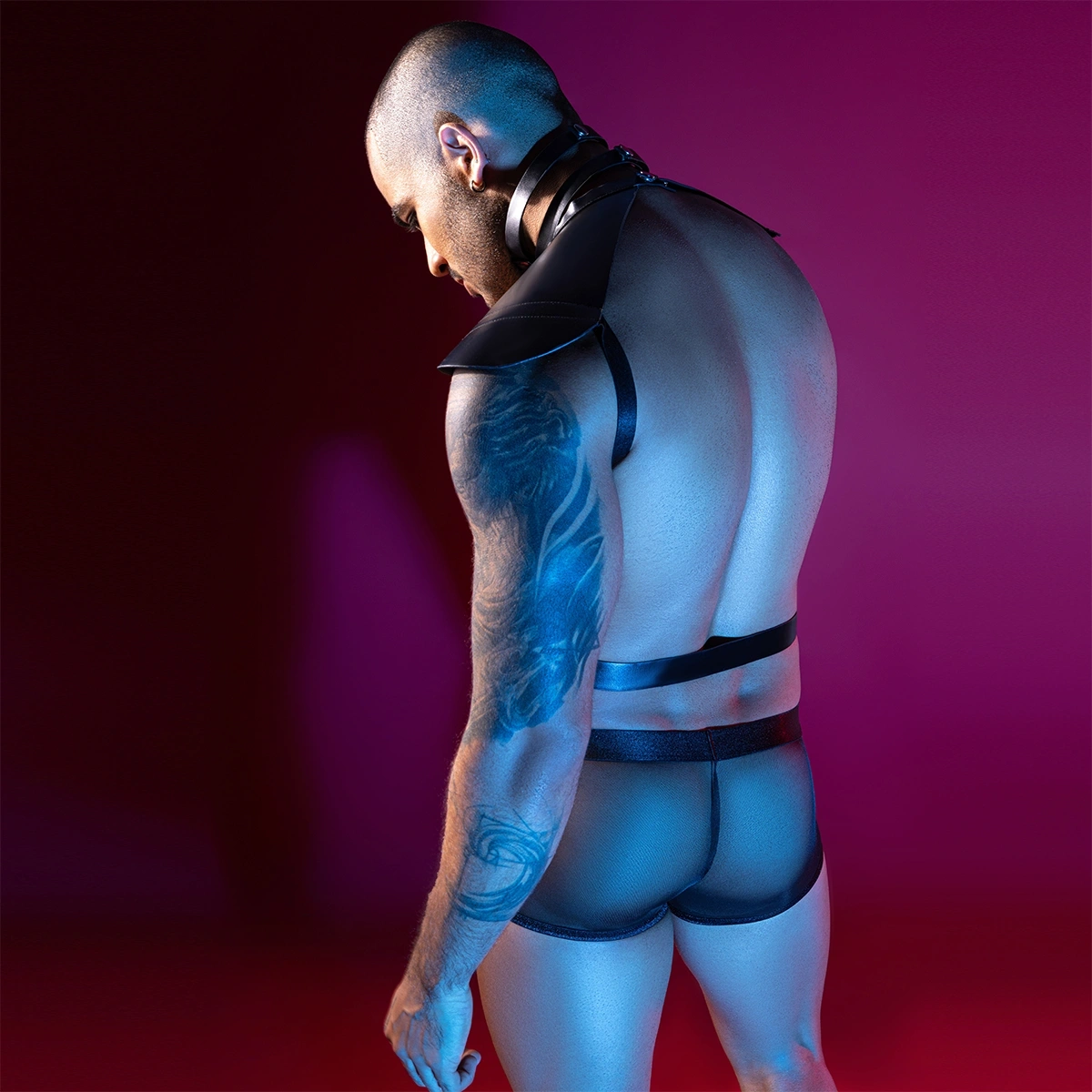 Set Lenjerie Sexy 2 Piese Apolo, Negru, S-L, #2, Erotic24.ro