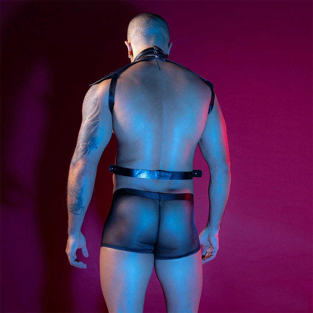 Set Lenjerie Sexy 2 Piese Apolo, Negru, S-L, #4, Erotic24.ro