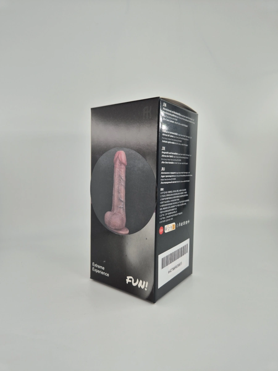 Dildo Realistic Cillian, Silicon Lichid, Maro, 19 cm, #2, Erotic24.ro