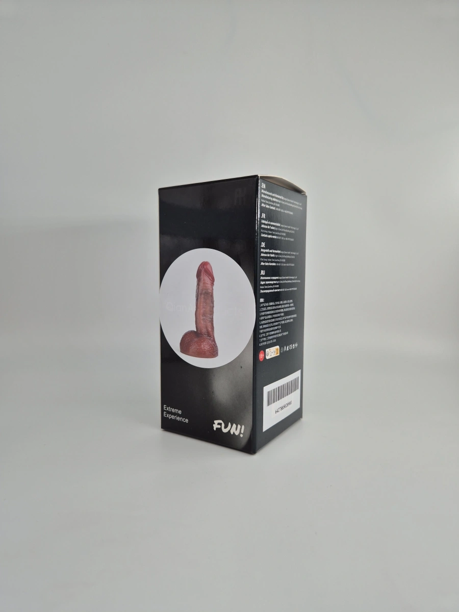 Dildo Realistic Fred, Silicon Lichid, Maro, 18 cm, #4, Erotic24.ro