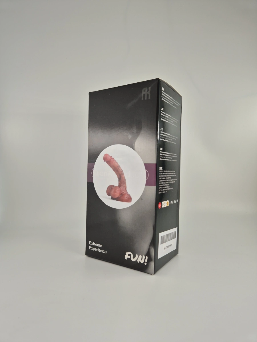 Dildo Realistic Peter, Silicon Lichid, Maro, 22 cm, #4, Erotic24.ro