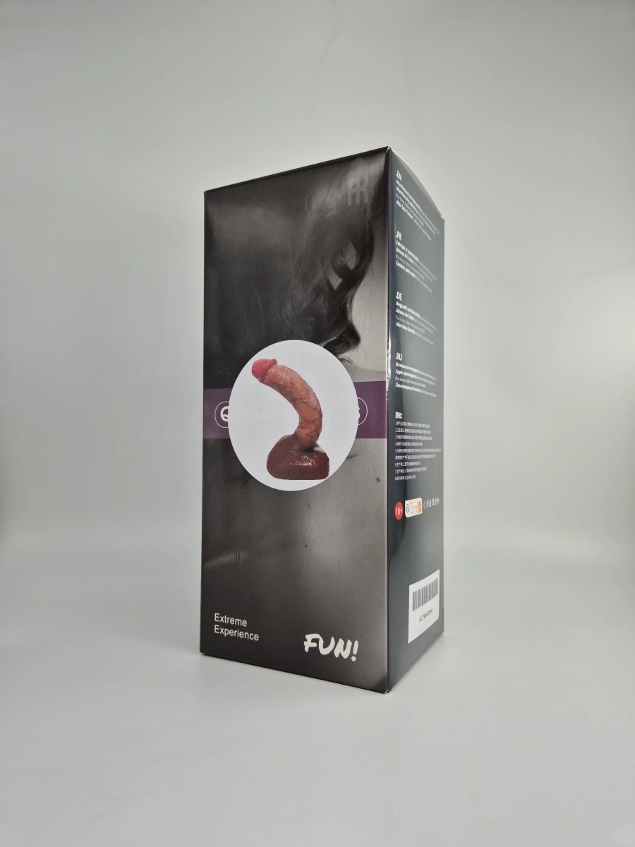 Dildo Realistic Great Max, Silicon Lichid, Maro, 27 cm, Nr. 2, Erotic24.ro