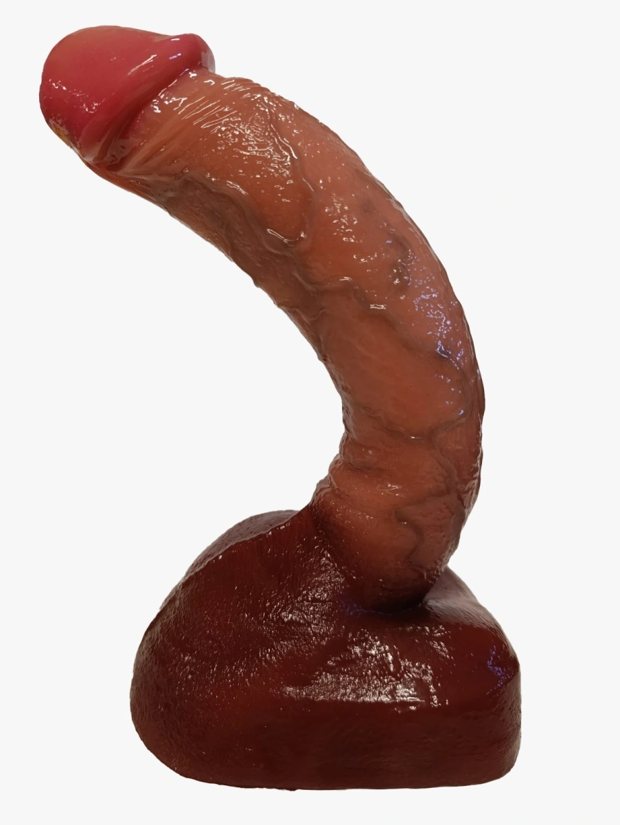 Dildo Realistic Great Max, Silicon Lichid, Maro, 27 cm