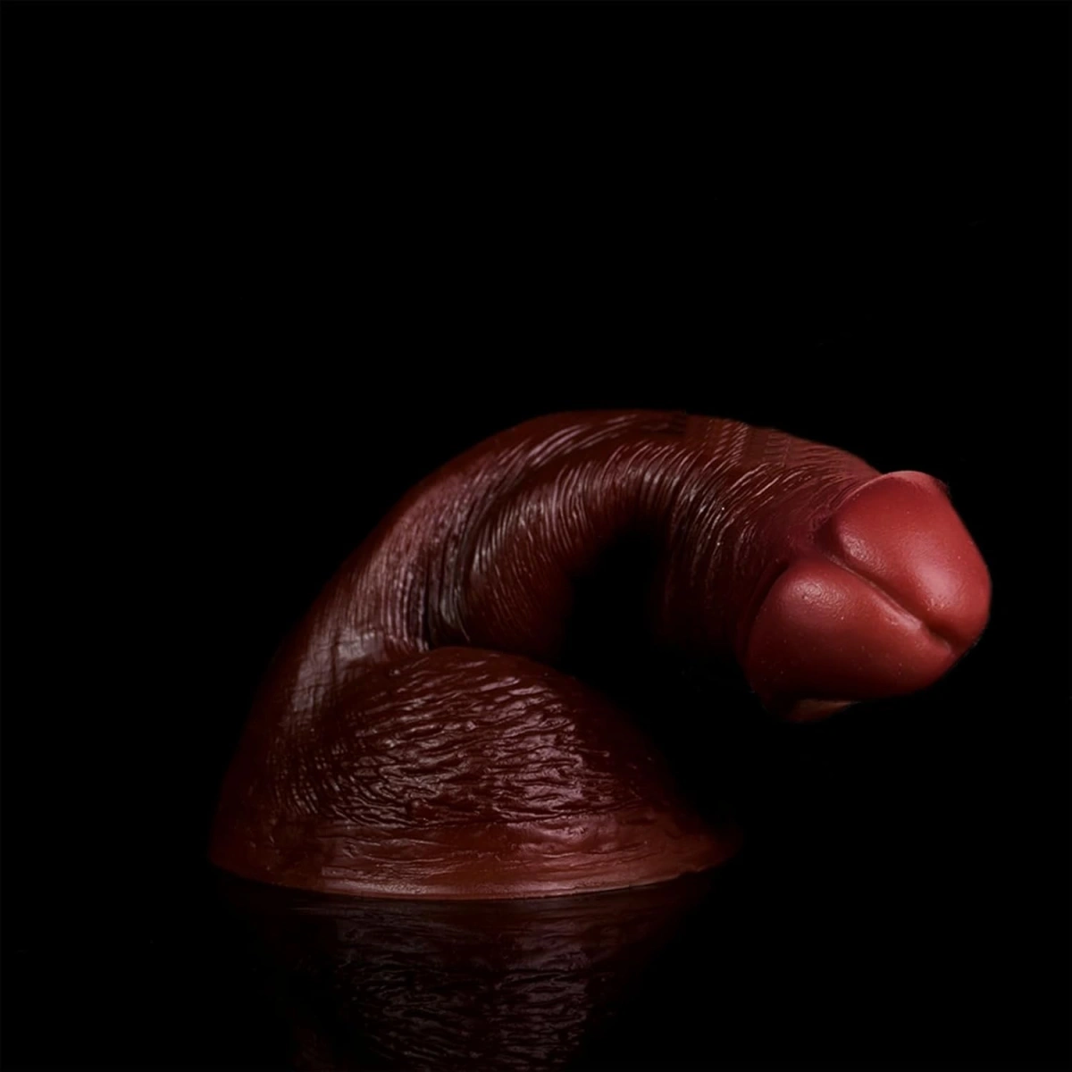 Dildo Realist Chris, Silicon Lichid, Maro, 16.5 cm, #2, Erotic24.ro