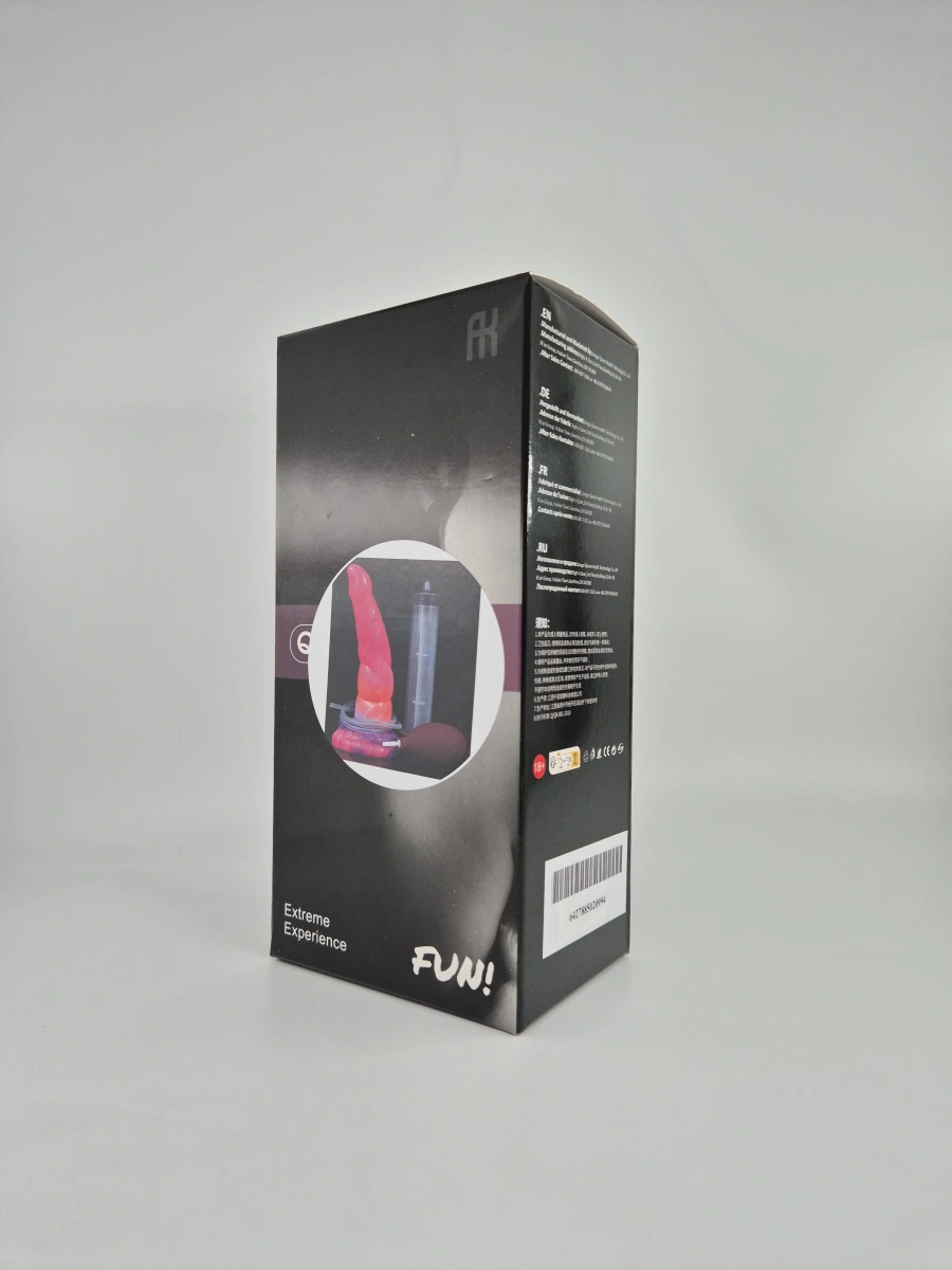 Dildo cu Ejaculare Luminous Cock, Silicon Lichid, Roz, 21 cm, #5, Erotic24.ro