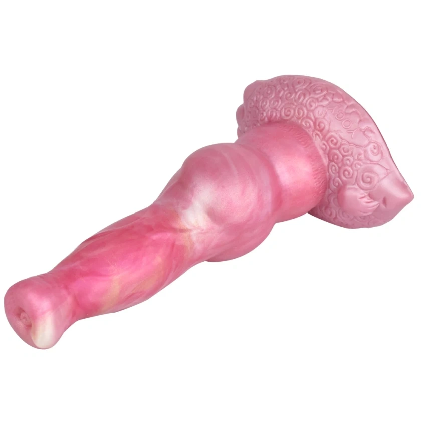 Vibrator Thrusting Werewolf, Remote Control, 10 Moduri Stimulatoare, Silicon Lichid, USB, Roz, 24 cm, #2, Erotic24.ro