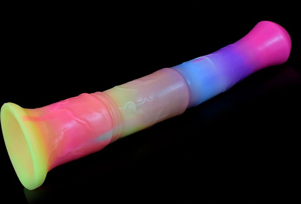 Dildo Luminous Horse Cock, Fosforescent, Silicon Lichid, 29 cm, Nr. 3, Erotic24.ro