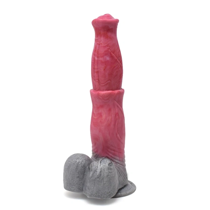 Dildo Chiron, Silicon Lichid, Roz, 25.5 cm