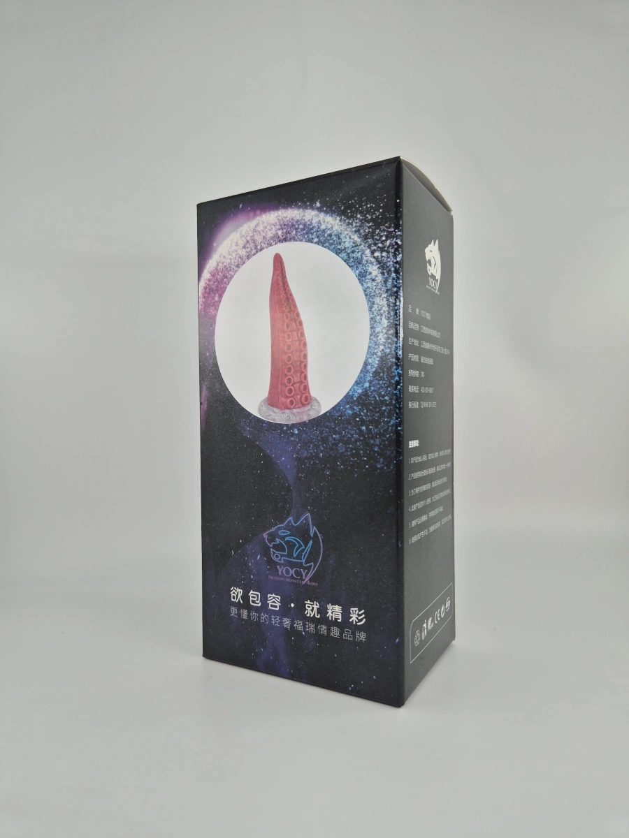 Dildo Kraken, Silicon Lichid, Roz/Gri, 23 cm, #5, Erotic24.ro