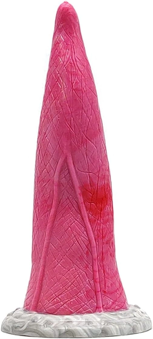 Dildo Kraken, Silicon Lichid, Roz/Gri, 23 cm, #3, Erotic24.ro