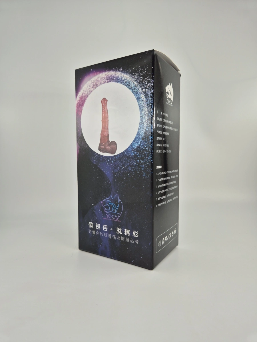 Dildo Stallion, Silicon Lichid, Roz/Maro, 25.5 cm, Nr. 5, Erotic24.ro