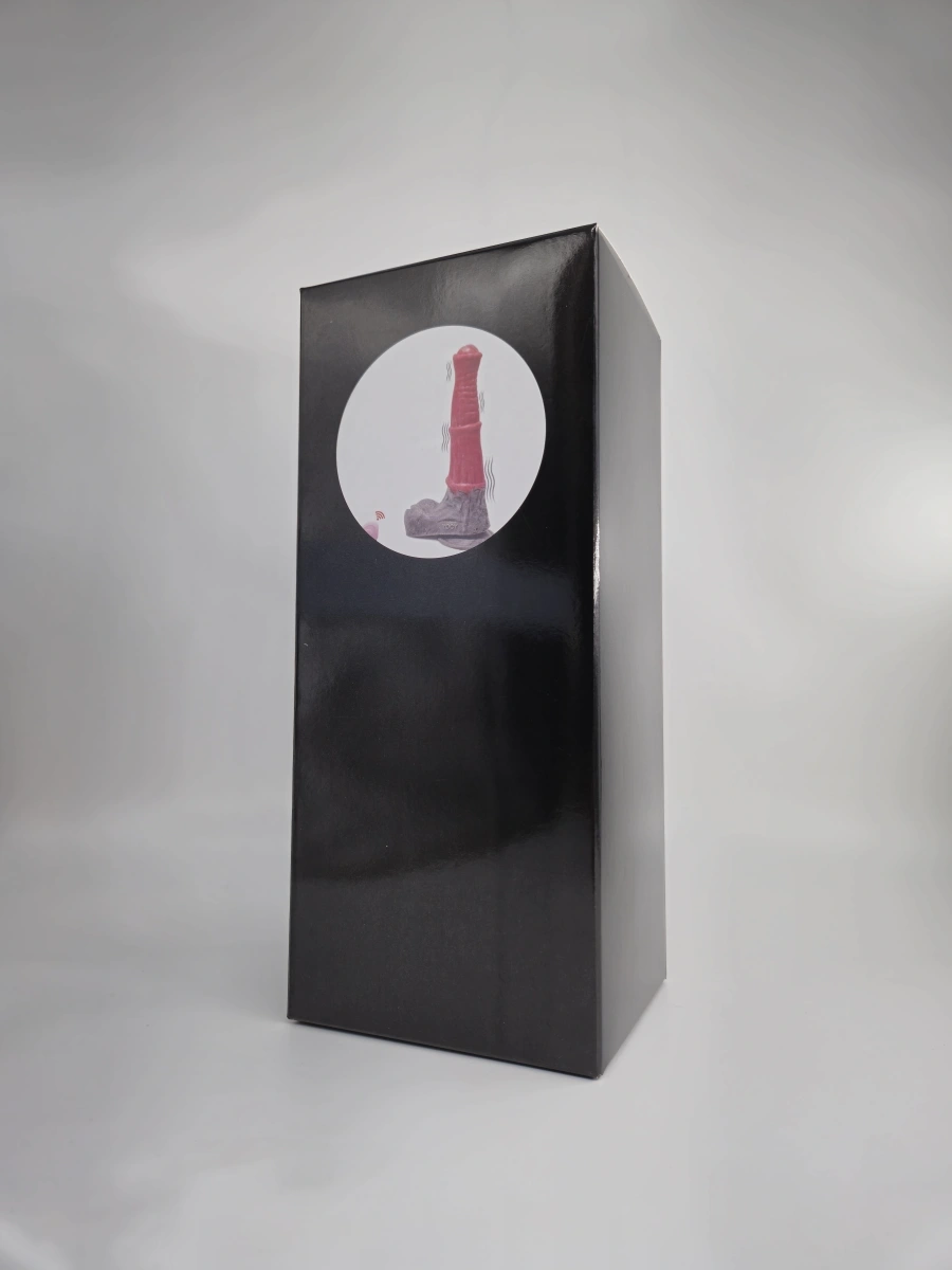 Vibrator Stallion, 10 Moduri Vibratii, Remote Control, Silicon Lichid, Roz/Gri, 25.5 cm, #2, Erotic24.ro