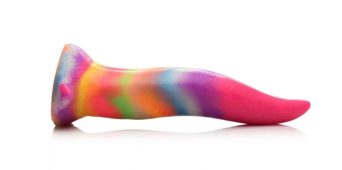 Dildo Luminous Tongue, Fosforescent, Silicon Lichid, 22 cm, Nr. 2, Erotic24.ro