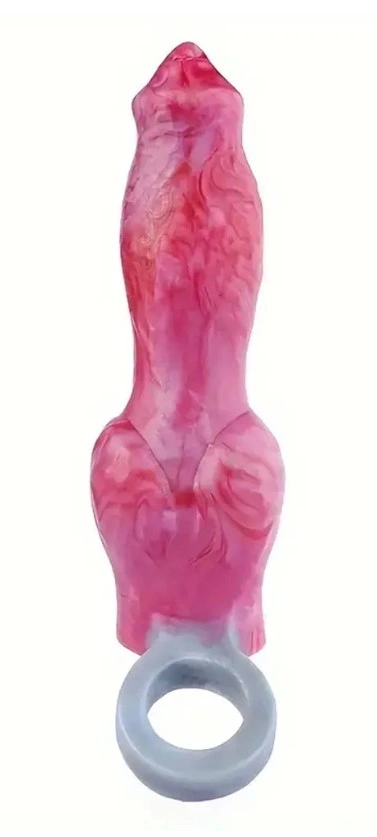 Prelungitor Penis Wolfy +4 cm, Silicon Lichid, Roz, 20.5 cm, #3, Erotic24.ro