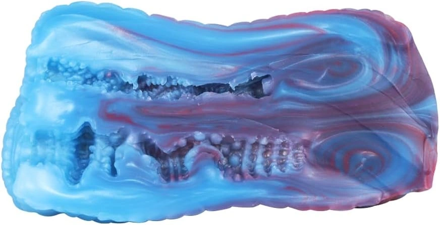 Masturbator Dragon's Shape, Silicon Lichid, Albastru, 15.5 cm, #5, Erotic24.ro