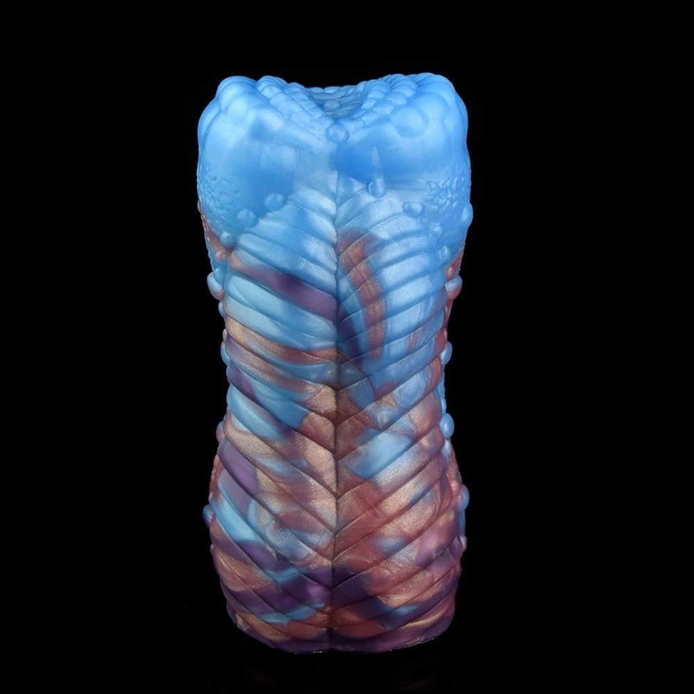 Masturbator Dragon's Shape, Silicon Lichid, Albastru, 15.5 cm, #4, Erotic24.ro