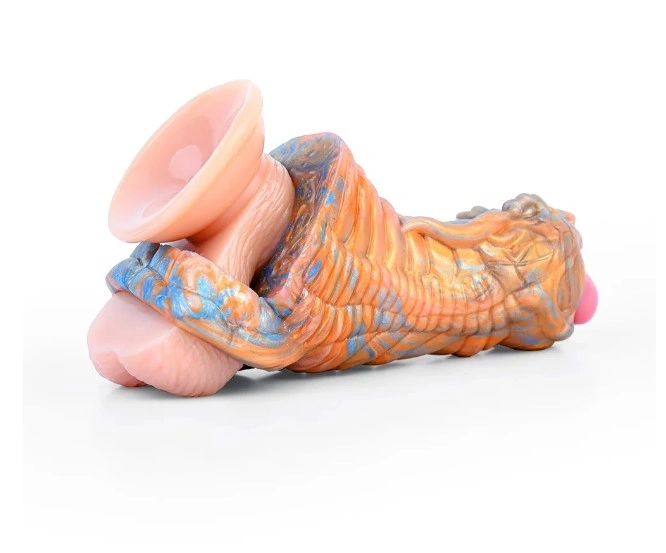 Manson Penis Bad Dragon, Silicon Lichid, Auriu, 12.2 cm, Nr. 3, Erotic24.ro
