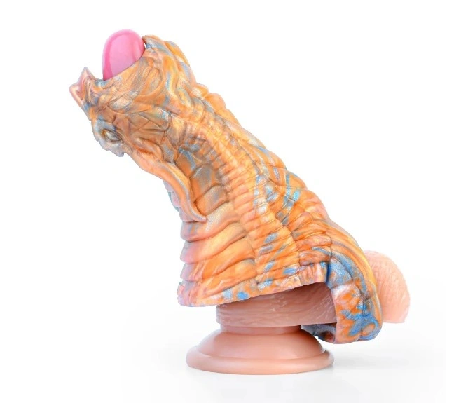 Manson Penis Bad Dragon, Silicon Lichid, Auriu, 12.2 cm, Nr. 2, Erotic24.ro