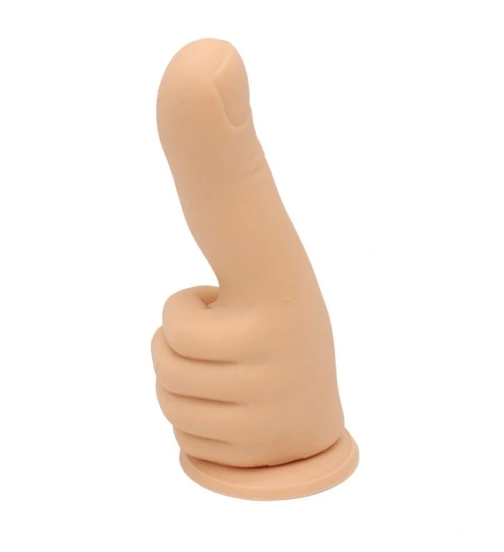Dildo Thumber-Small, Baza cu Ventuza, Silicon Lichid, Natural, 16.5 cm, Passion Labs, #4, Erotic24.ro