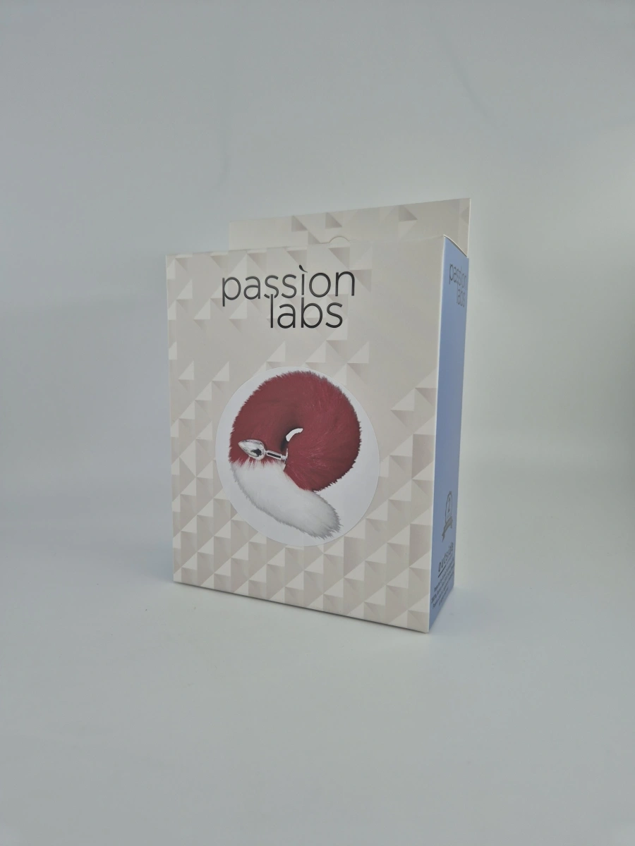 Dop Anal cu Coada Lunga, Rosu/Alb, Passion Labs, Nr. 2, Erotic24.ro