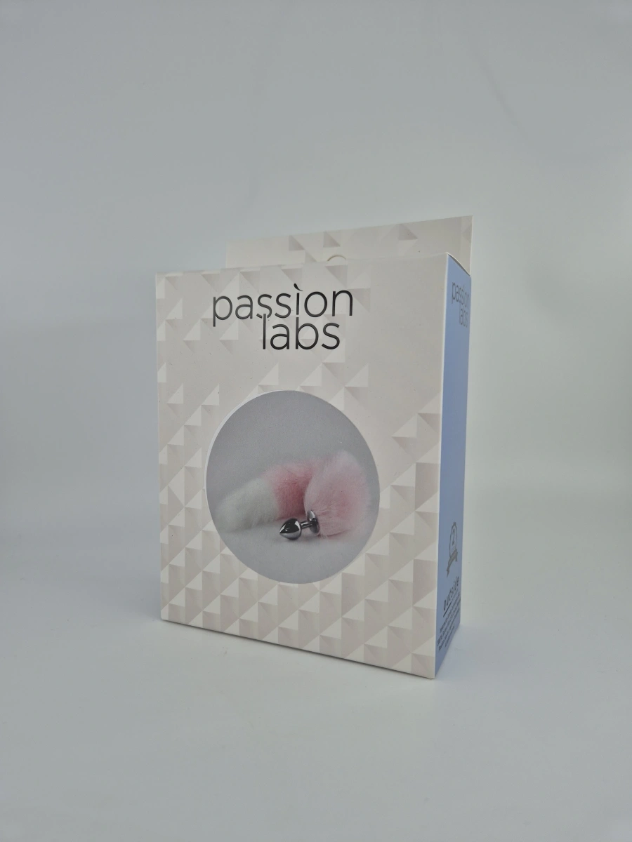 Dop Anal cu Coada Lunga, Roz/Alb, Passion Labs, #2, Erotic24.ro