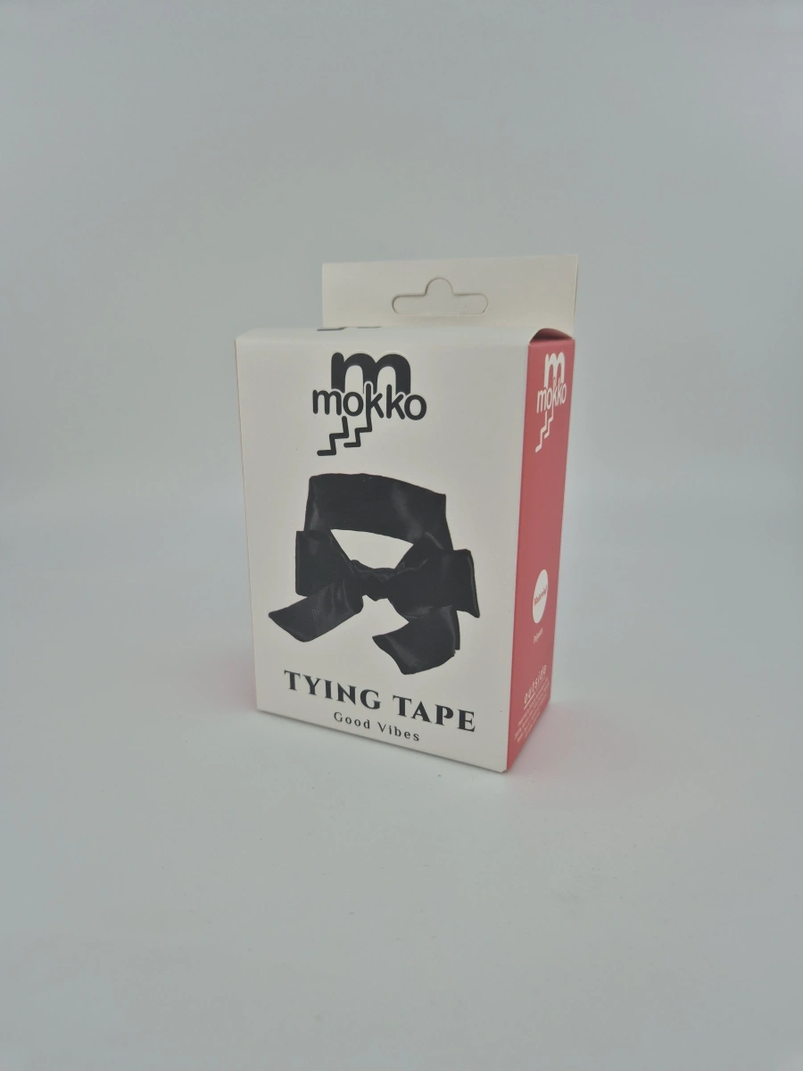 Banda Satinata Multifunctionala, Negru, 150 cm, Mokko Toys, Nr. 3, Erotic24.ro