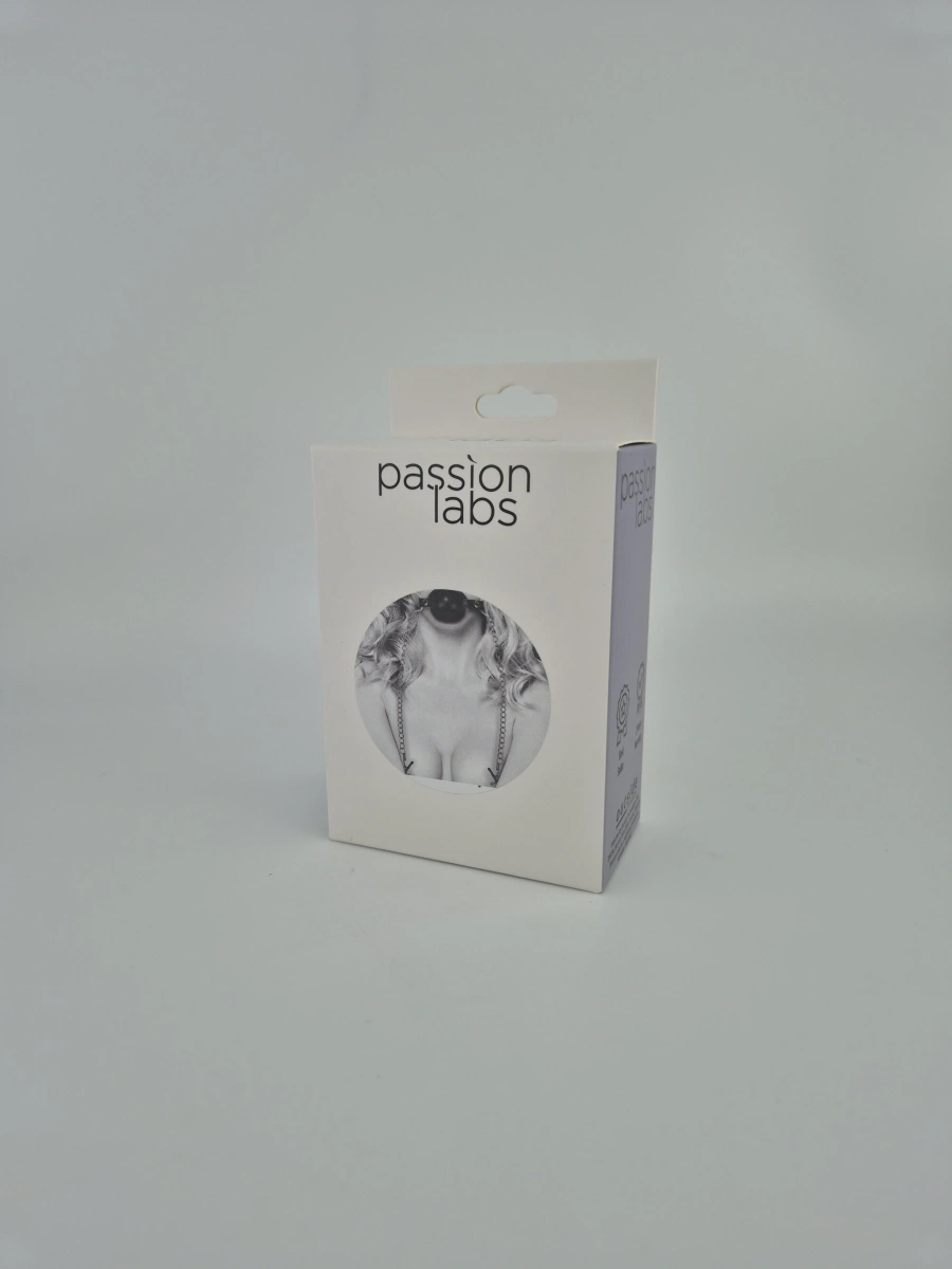 Calus cu Clame Pentru Sfarcuri, Negru, Passion Labs, #3, Erotic24.ro