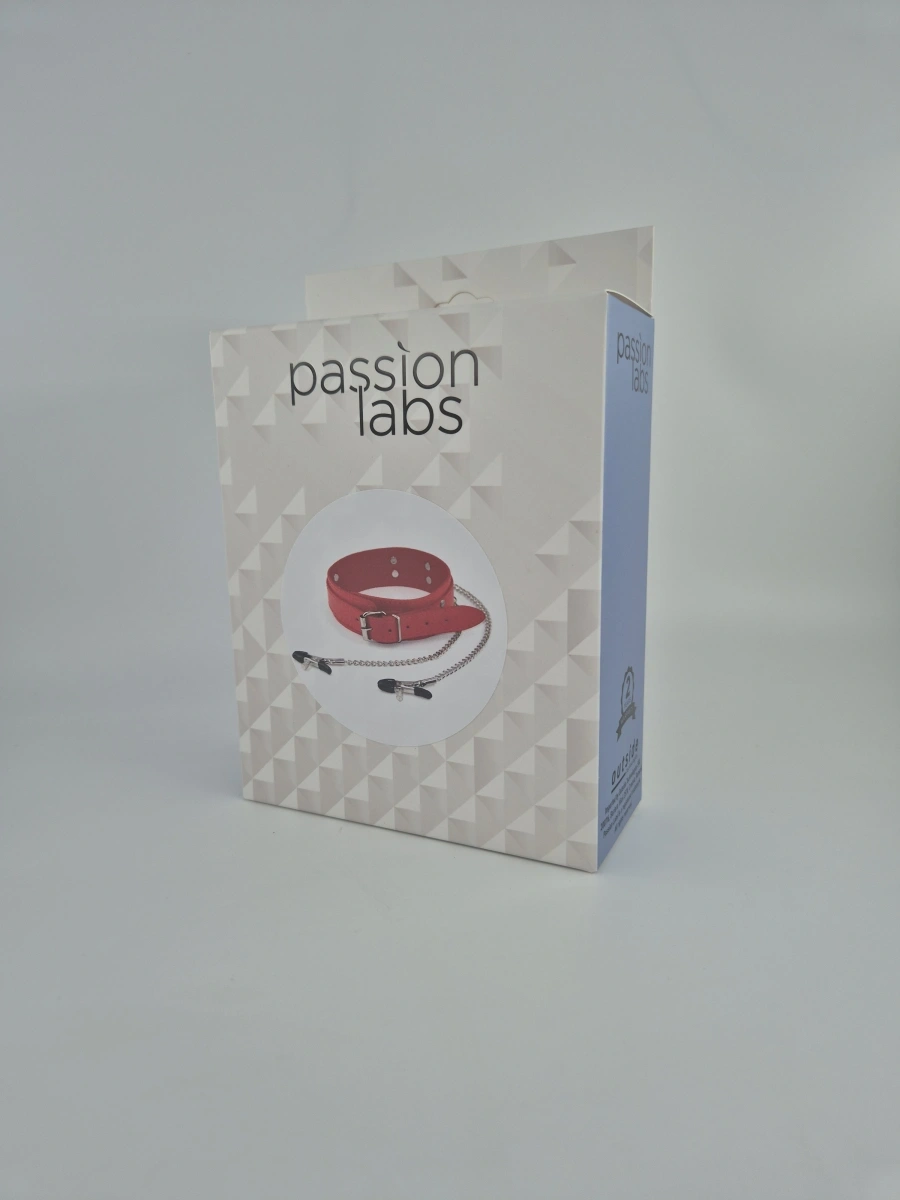 Zgarda cu Clame pentru Sfarcuri, Rosu, Passion Labs, #3, Erotic24.ro