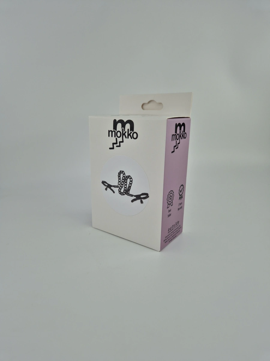 Clame Sfarcuri cu Lant, Negru, Mokko Toys, Nr. 2, Erotic24.ro