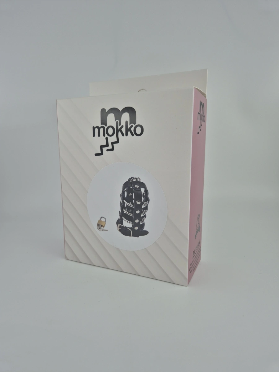 Cusca de Castitate Don't Escape, Negru, Mokko Toys, #6, Erotic24.ro