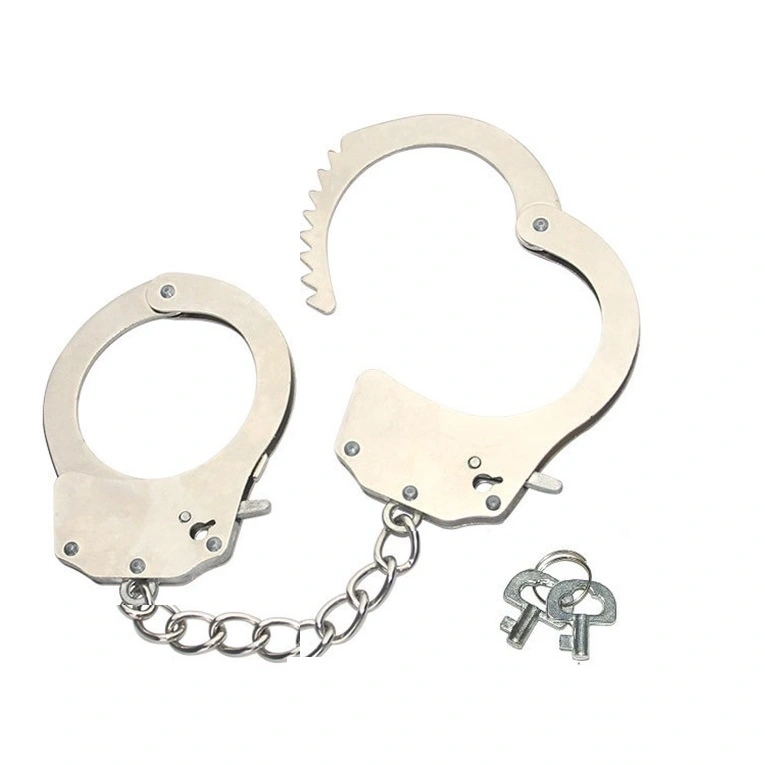 Catuse POLICE din Metal Argintiu, Mokko Toys