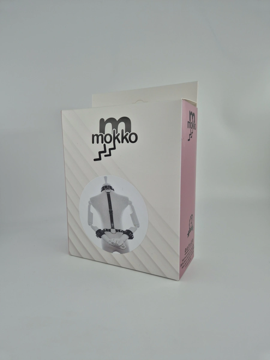 Sistem Bondage Zgarda si Catuse Maini, Negru, Mokko Toys, #6, Erotic24.ro