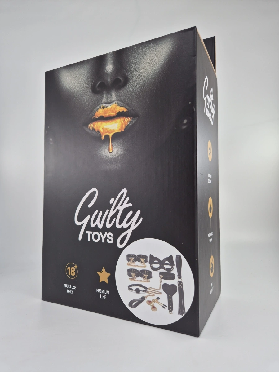 Set BDSM Luxury Cat Woman 8 Piese, Negru, Guilty Toys, #2, Erotic24.ro