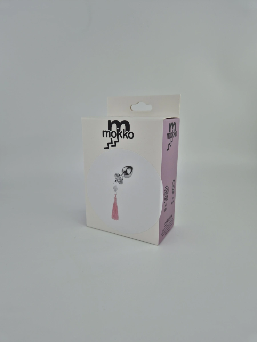 Dop Anal Tassel&Bell, Small, Roz, Mokko Toys, #2, Erotic24.ro