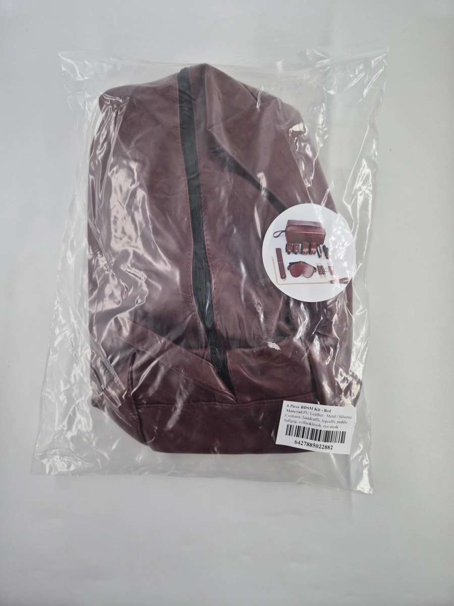 Set BDSM Midnight Play, 6 Piese cu Geanta Depozitare, Burgundy, Nr. 2, Erotic24.ro