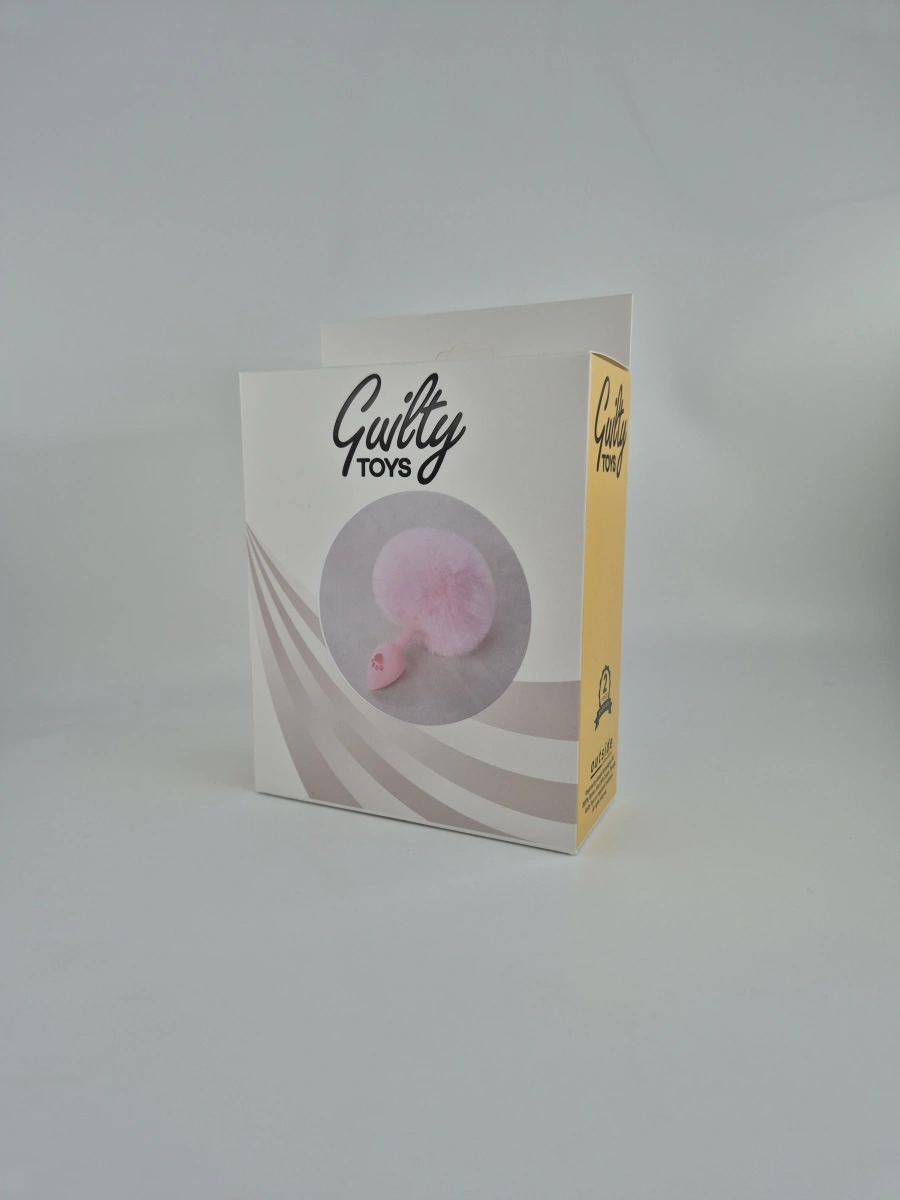 Dop Anal Small Bunny Tail, Roz, Guilty Toys, #4, Erotic24.ro