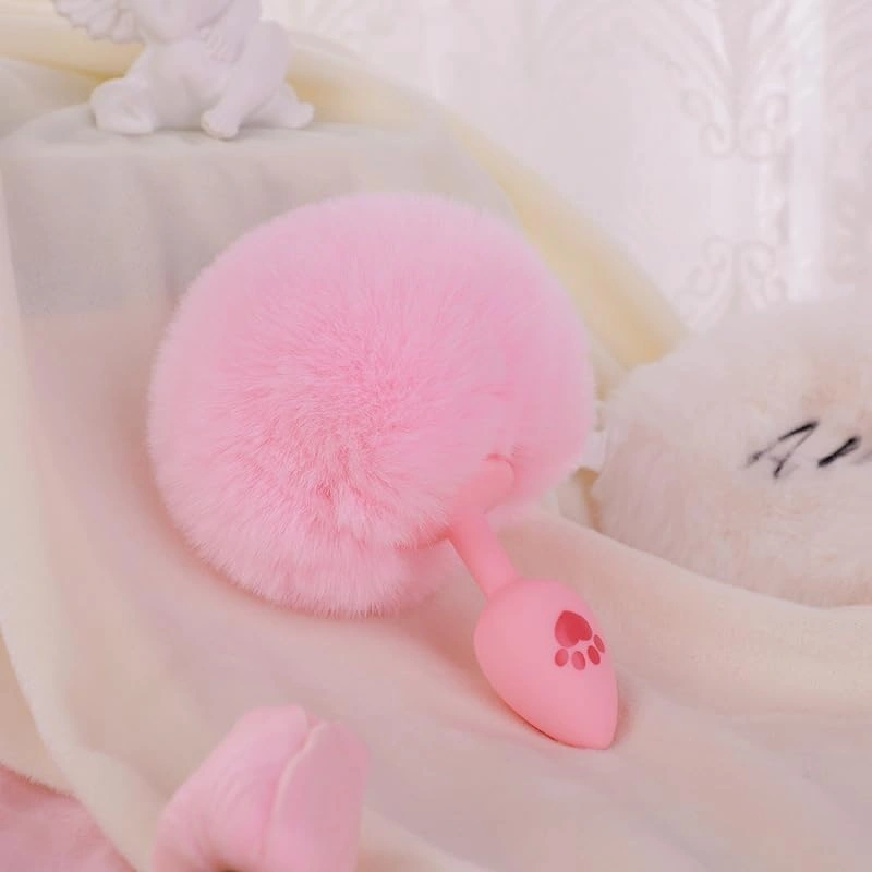 Dop Anal Small Bunny Tail, Roz, Guilty Toys, #2, Erotic24.ro