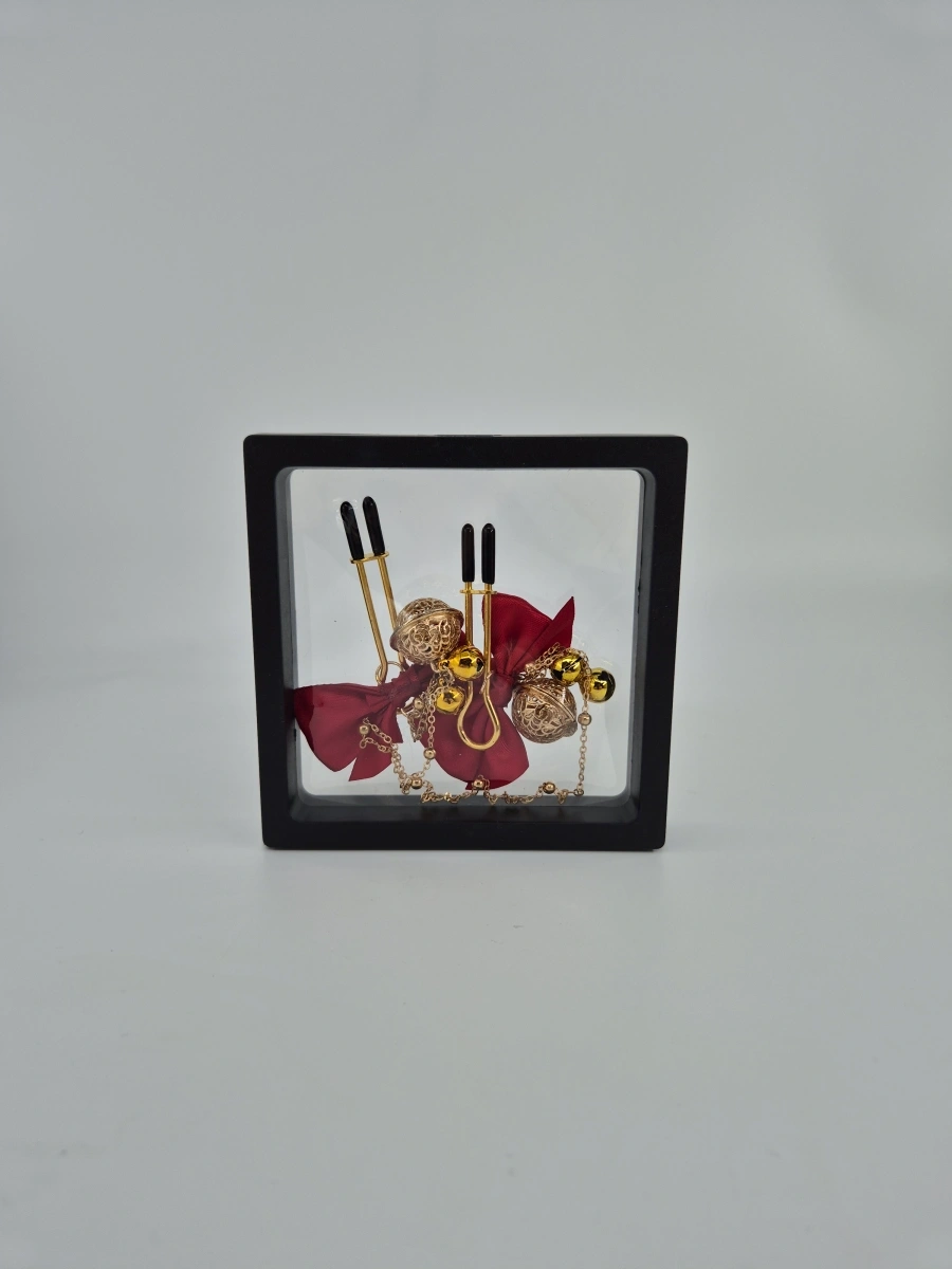 Clame Sfarcuri Splendour cu Clopotei, Rosu, Nr. 2, Erotic24.ro