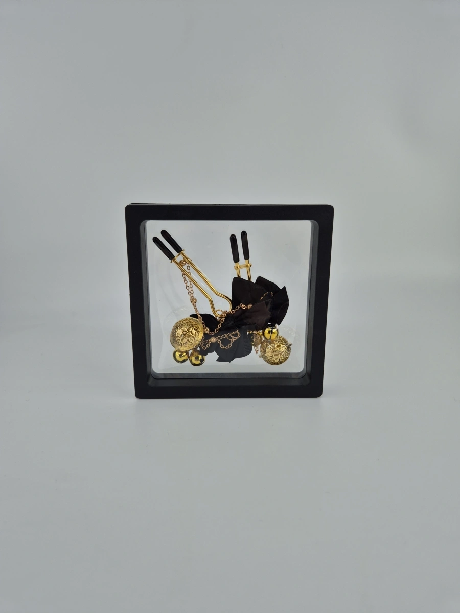 Clame Sfarcuri Splendour cu Clopotei, Negru, Nr. 2, Erotic24.ro