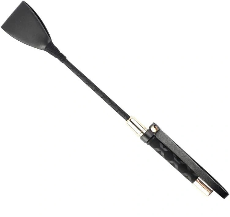 Cravasa Mini Riding Crop, 31 cm, Negru/Auriu