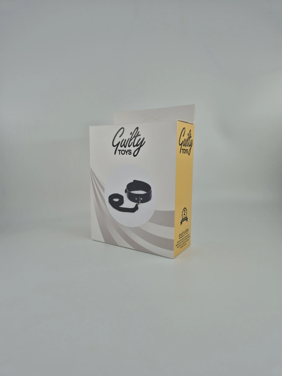 Set Starter Zgarda cu Lesa, Negru, Guilty Toys, #2, Erotic24.ro