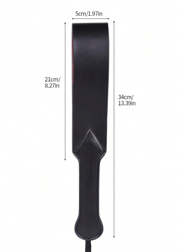 Padela Soft Riding, 34 cm, Negru/Rosu, #5, Erotic24.ro