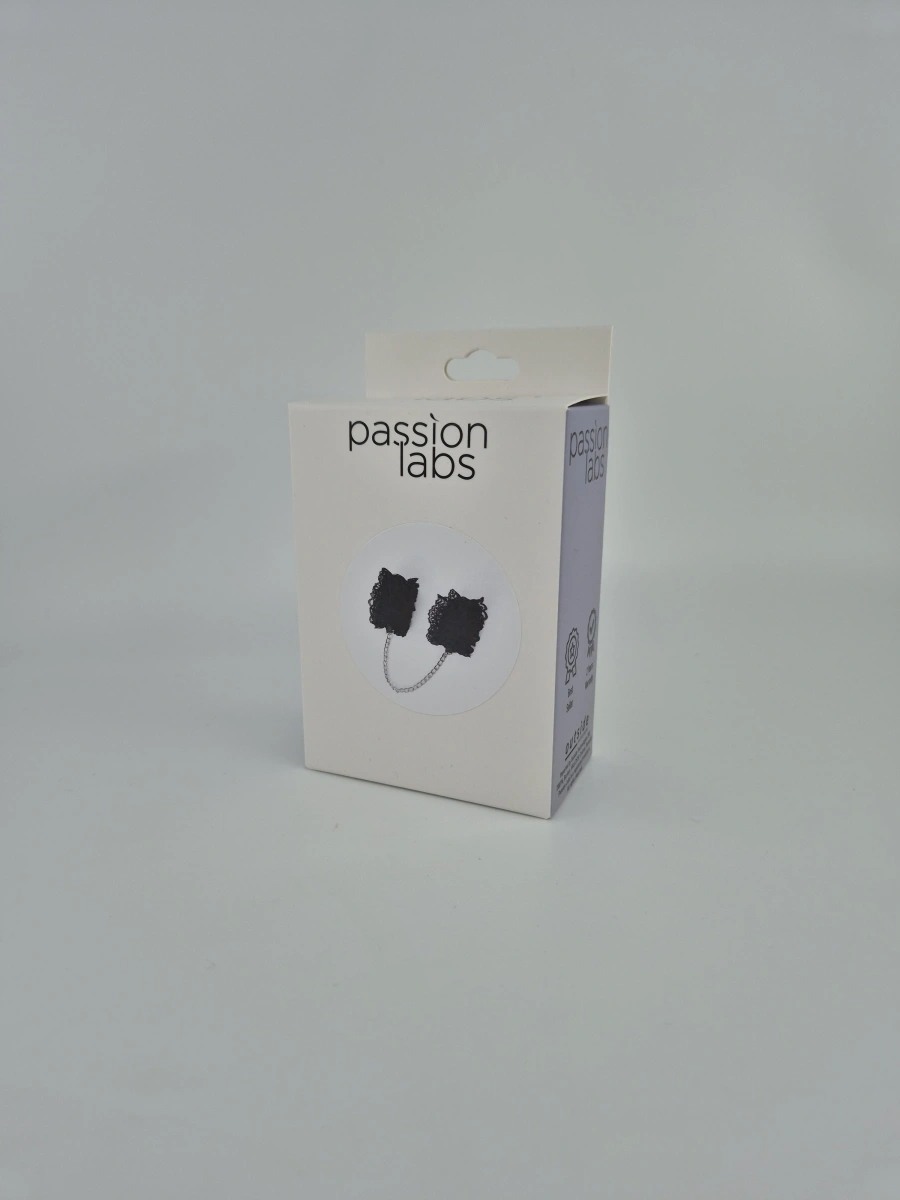 Catuse Elastice Romantic Play, Negru, Passion Labs, Nr. 2, Erotic24.ro