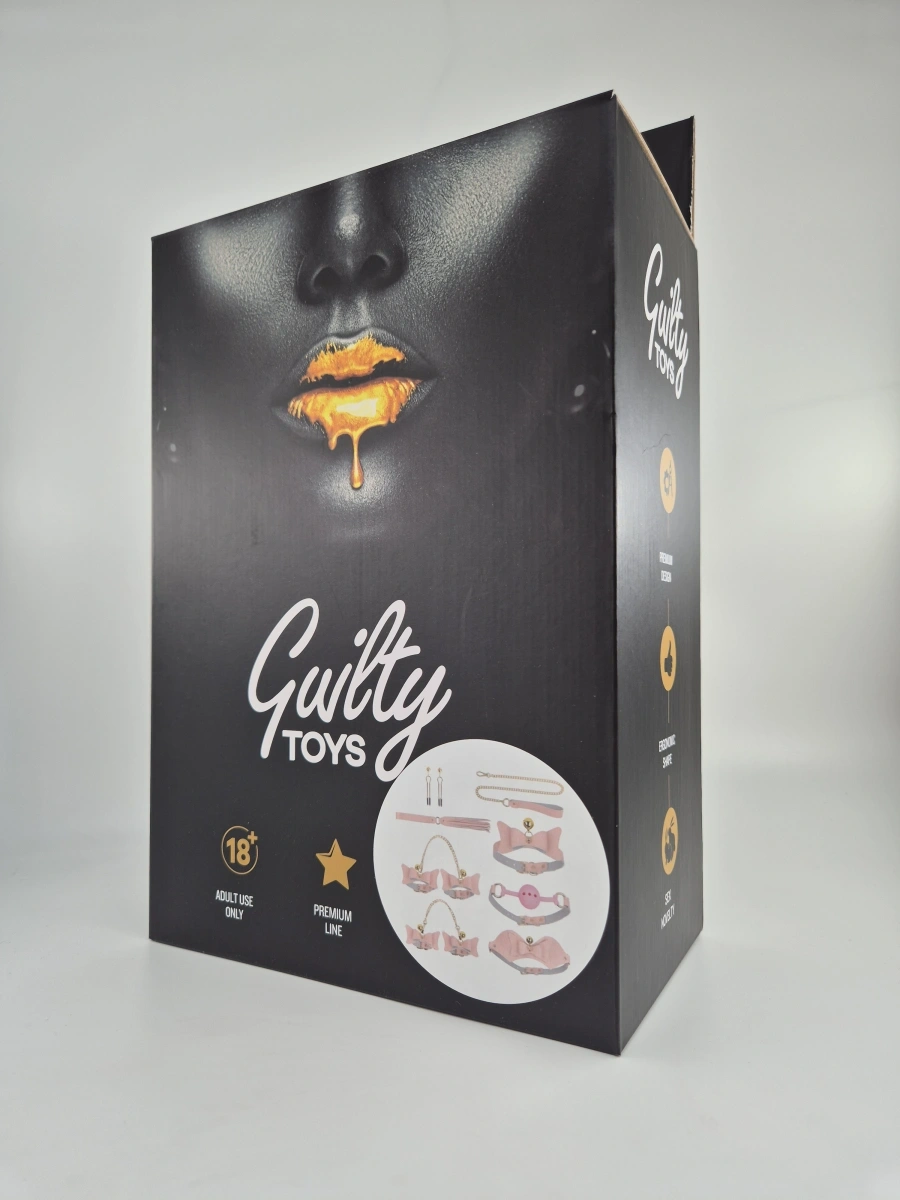 Set BDSM Lady Pink 7 Piese, Roz, Guilty Toys, #2, Erotic24.ro