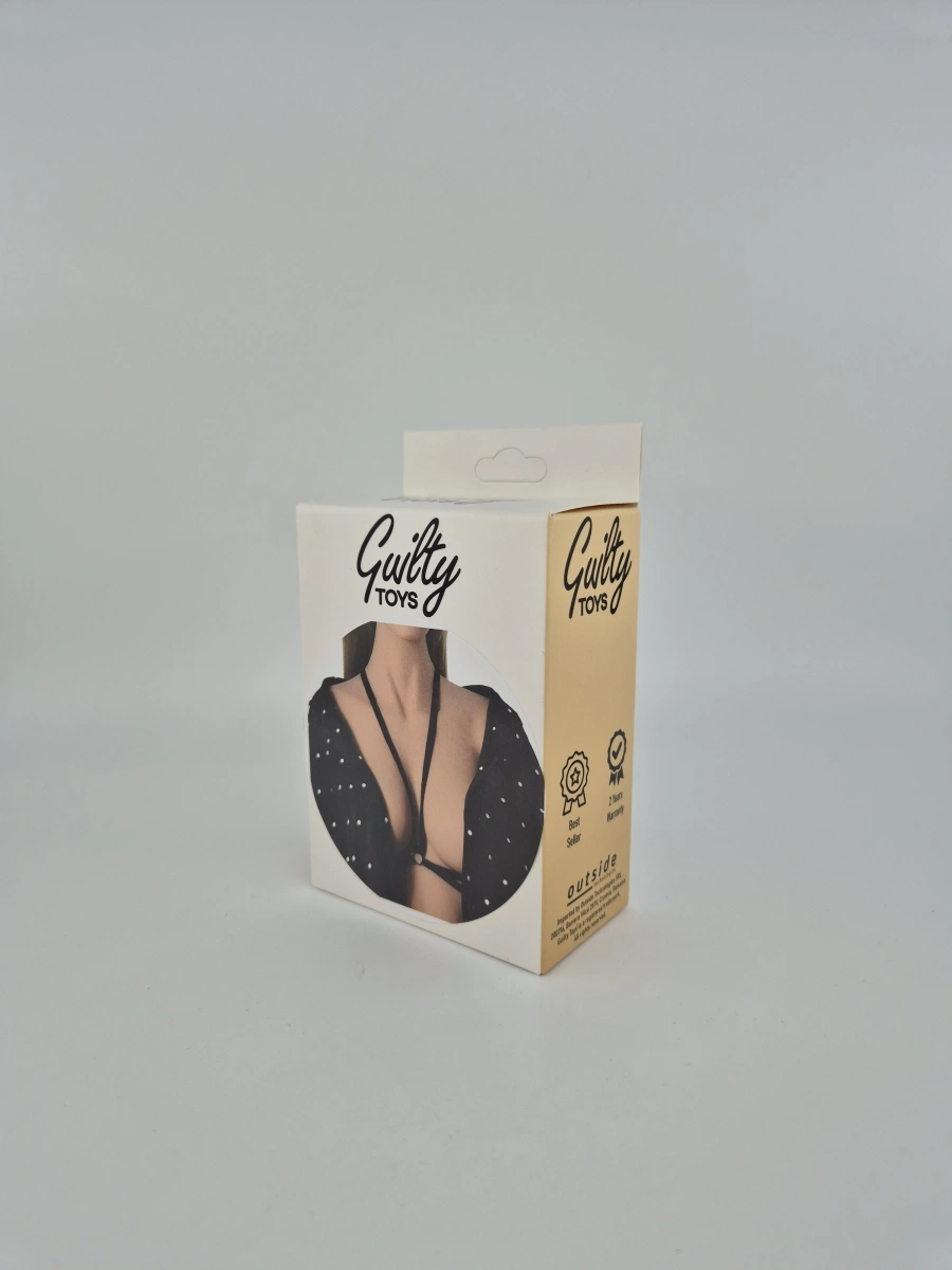 Top Harness Neva Elastic si Reglabil, Aspect Mat, Negru, XS-L, Guilty Toys, #4, Erotic24.ro