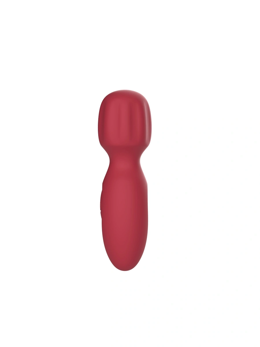 Vibrator Mini Wand Thrill, 10 Moduri Vibratii, Silicon Lichid, USB, Rosu, 11 cm, Passion Labs, #5, Erotic24.ro
