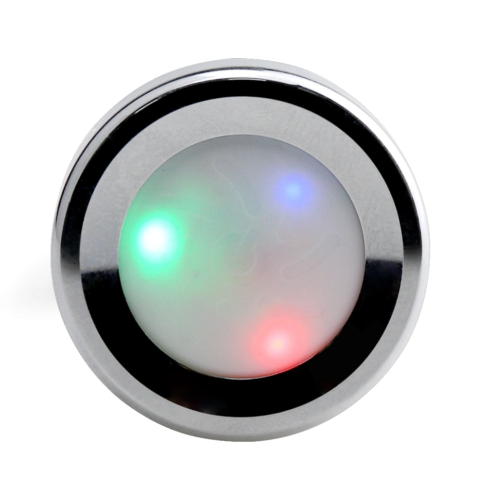 Dop Anal Metalic Small Led Light, Argintiu, 7.2 cm, Passion Labs, #3, Erotic24.ro