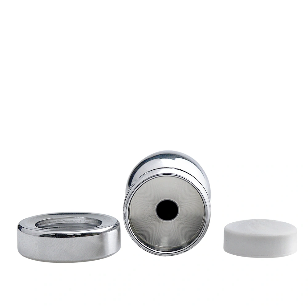 Dop Anal Metalic Small Led Light, Argintiu, 7.2 cm, Passion Labs, #5, Erotic24.ro