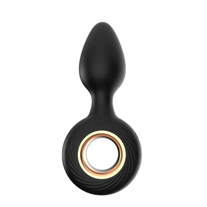 Vibrator Anal Leo, 12 Moduri Vibratii, Silicon, USB, Negru, 12 cm, Guilty Toys, #1, Erotic24.ro